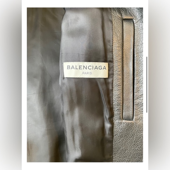 Balenciaga Paris Authentic Leather Jacket - Picture 4 of 5
